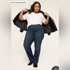Lane Bryant 360 Flex Signature Fit, Mid-Rise Straight Leg Jean